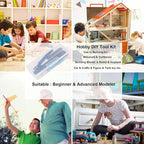 Spilay 16 Pcs Hobby Building Model DIY Tool Kit - Image 3