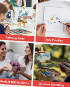 Canvas Boards for Painting 72 Pack, 5x7 Inch Panels, 100% Cotton White Blank - Image 9