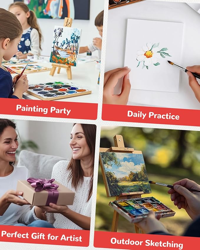 Canvas Boards for Painting 72 Pack, 5x7 Inch Panels, 100% Cotton White Blank - Image 9