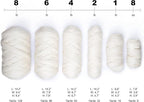 Chunky arm Yarn 8 lb XXL Natural Color un-Dyed Wool roving arm Knit Projects - Image 5