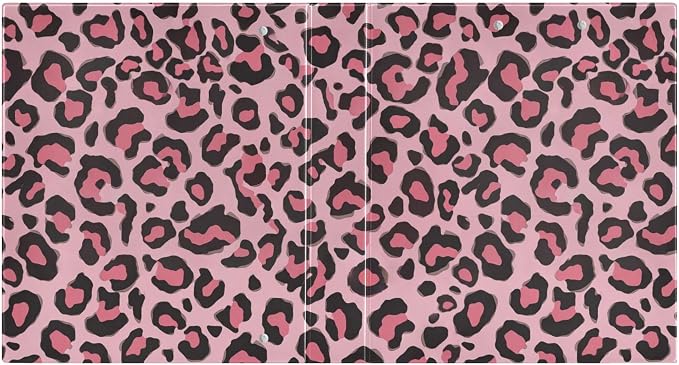 Pink Cheetah Round Ring Binders 1.5 Inch Pastel Leopard Cute Marine Sea Wave 3 - Image 2