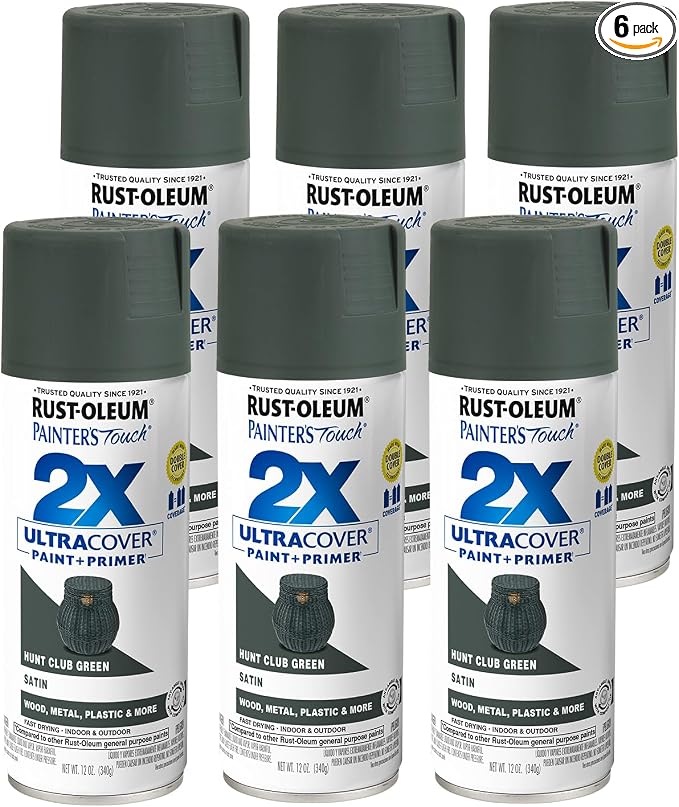 Rust-Oleum 334072-6PK Painter's Touch 2X Ultra Cover Spray Paint, 12 oz by Rust-Oleum