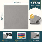Felt Fabric Sheet 18 x 18 Inch, 1.6mm Thick | Soft and Flexible Nonwoven - Image 2