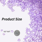 QEQEKAKA Sea Glass Stones for Crafts About 2.75LB Glass Pebbles Gemstones Bulk - Image 4