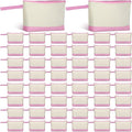 Silkfly 48 Pcs Cotton Canvas Makeup Bags Cosmetic Zipper Bags 10.2 x 5.5 x 2'' by Silkfly