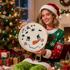 TCDZMYGS Christmas Punch Needle Kits, Winter Snowman Punch Needle Kits - Image 3