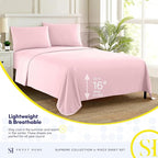 Twin XL Sheets - Breathable Luxury Sheets - 1800 Supreme Collection Extra Soft - Image 3