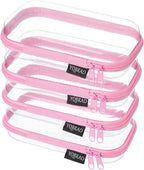 YQBRAO 4-Pack Clear Hard Shell Zipper Case, 1.2mm Ultra-Thick Diaper Bag by Unknown