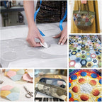 PH PandaHall 8pcs 4 Sizes Circle Template Sewing Rulers Set, 1/2/3/4inch - Image 6