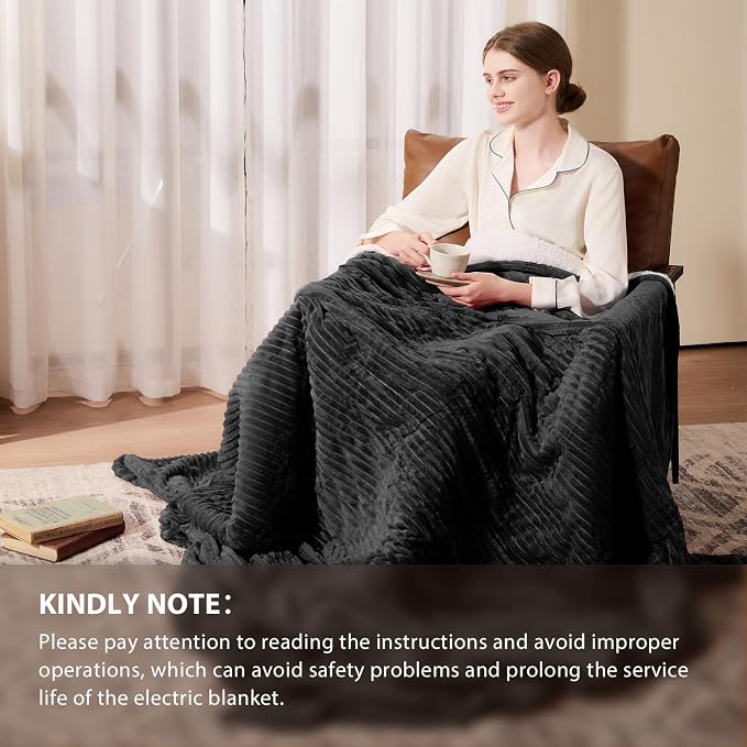 Homemate Electric Heated Blanket Queen Size - Image 6