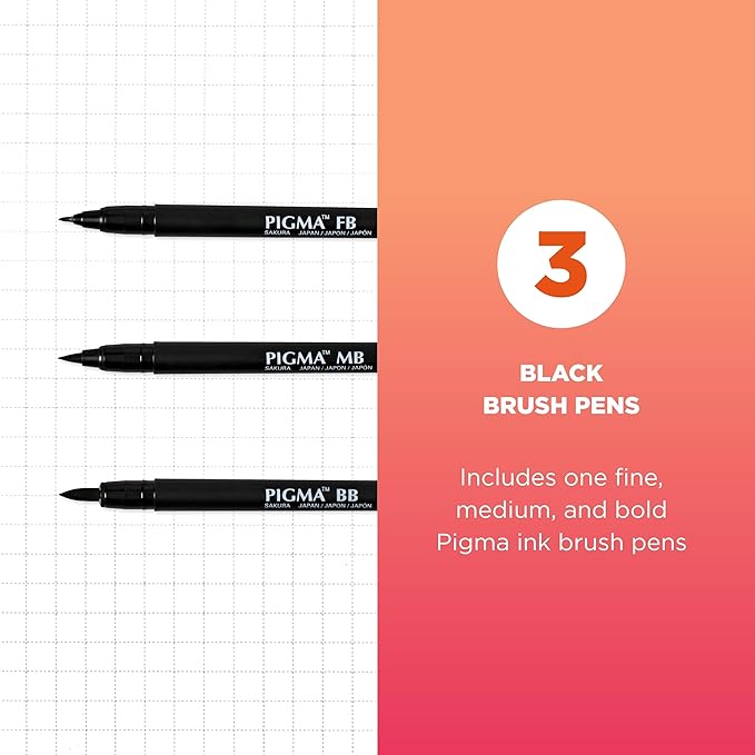SAKURA Pigma Professional Brush Pens - Image 2