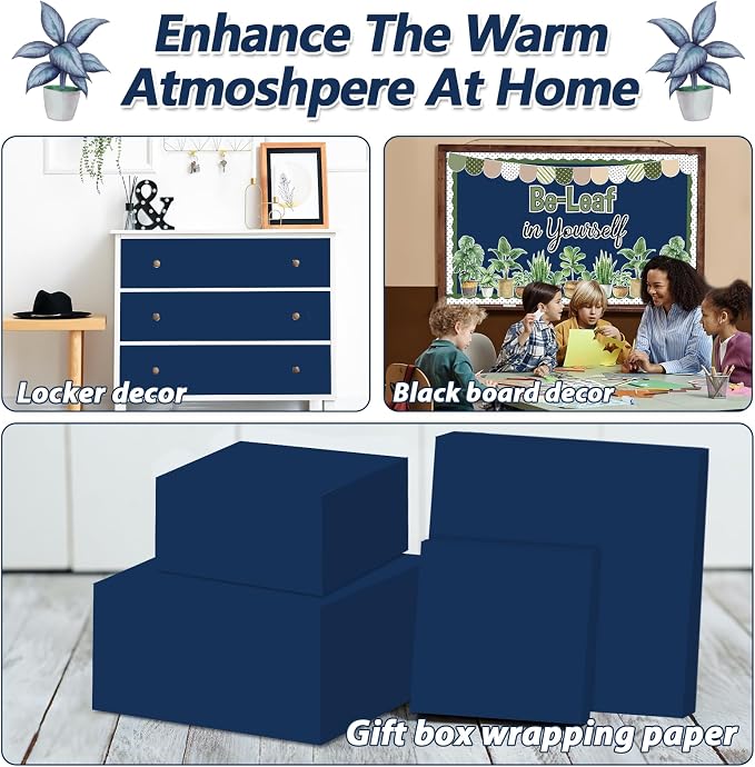 Navy Blue Bulletin Board Paper Roll Navy Blue Bulletin Board Background Paper - Image 6