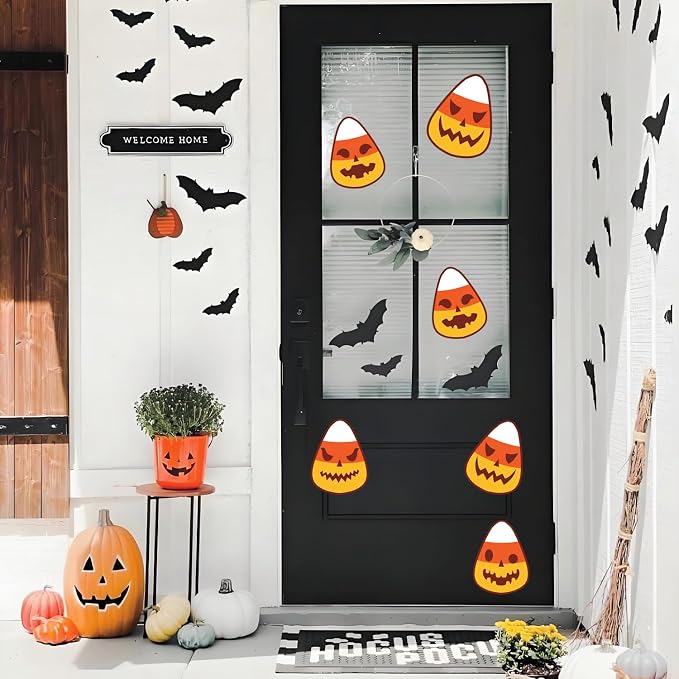 48 Pcs Candy Corn Cutouts Halloween Paper Cut-Outs Candy Corn Bulletin Board - Image 3
