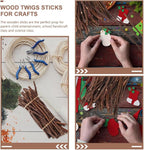 NOLITOY 50pcs Natural Wood Sticks - Image 6
