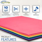 EVA Foam Sheets, 9 x 12 Inch, 10 Colors, 2mm Thick Handicraft Foam Paper - Image 4