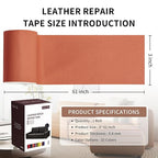Leather Repair Patch Tape, Car Seat, Vinyl Leather Repair Kit - Image 2