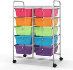 BECOMFORT 10-Drawer Rolling Cart by BECOMFORT