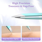 BEDACE Tweezers for Women and Men Facial Hair, Thickened 430 Stainless Steel - Image 4
