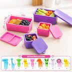 XANGNIER 4 Pack Silicone Lunch Containers Compatible - Image 7