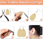 TOAOB 150pcs 5 Colors Earring Hooks Kit Hypoallergenic Ear Wires and 1000pcs - Image 4