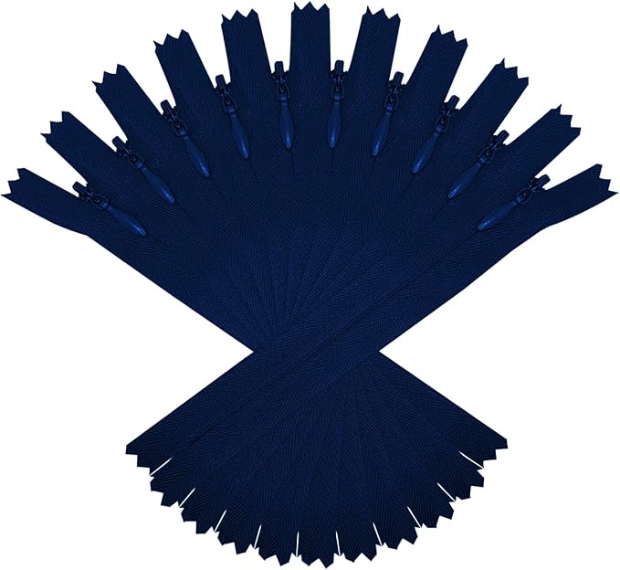 ANPURZII 10PCS #3 24 Inch Deep Navy Blue Invisible Zippers by Unknown