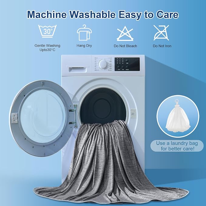 KMUSET Cooling Blanket Twin, Double Sided Summer Cooling Blankets - Image 7
