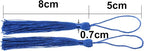VAPKER 100 Pieces Blue Tassels 13cm/5-Inch Silky Handmade Soft Tassels Floss - Image 3