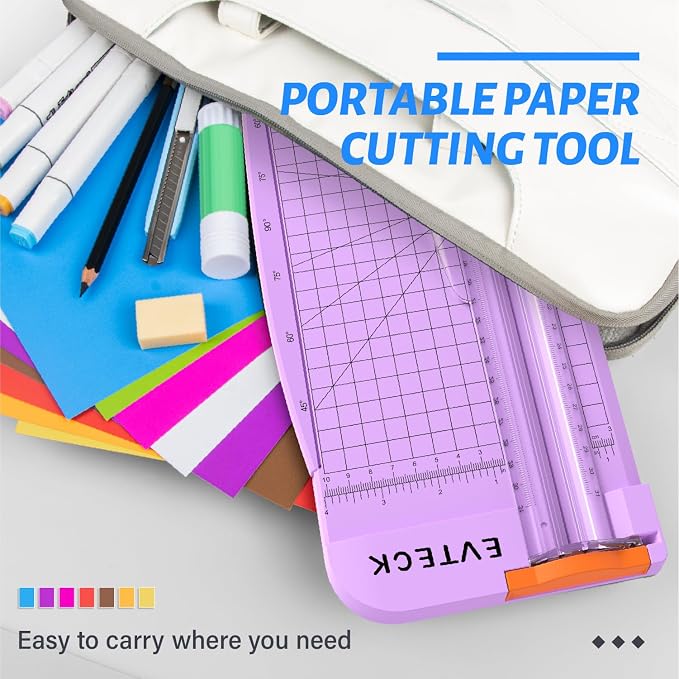 Evteck Paper Cutter 12 Inch Paper Trimmer Slider Crafting Scrapbooking Supplies - Image 6
