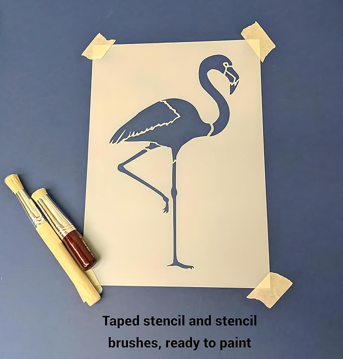 Art Nouveau 6 Stencil Template 4.25" x 8.8" Elegant Reusable Mylar Stencil - Image 7