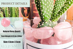 DUQGUHO Rose Quartz Healing Crystals Stones Set Natural Bulk Crystals Tumbled - Image 6