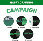 Aoder Green Glitter HTV Heat Transfer Vinyl: 12" x 10FT Green Glitter HTV Iron - Image 6