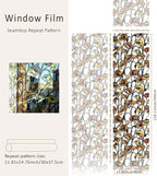 funlife Original Hand-Drawn Faux Stained Glass Window Film, Double-Sided Static - Image 3