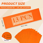 XSEINO 13 Rolls Orange Red Felt Fabric, Fit - Image 2