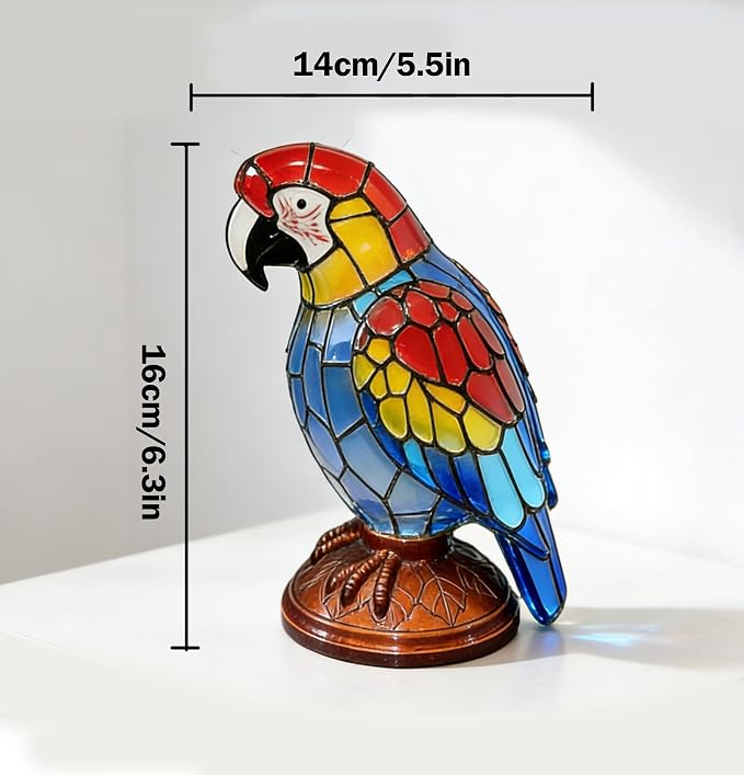 Eastyle Colorful Parrot Lamp, Resin Bird Decor Light - Image 7