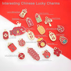 Bulk Gold Enamel Charms for Jewelry Making, Colorful Metal Charms Pendant for - Image 2