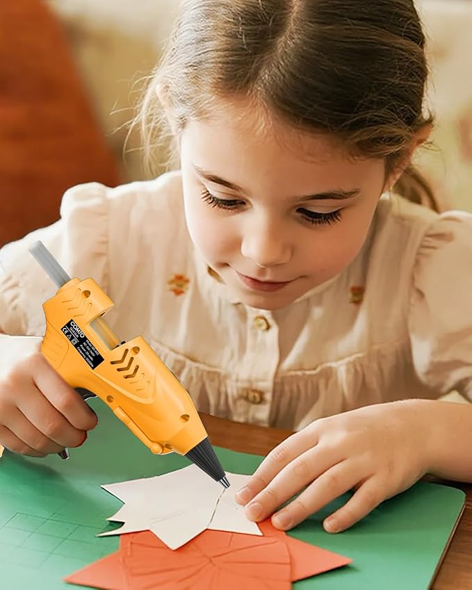 Mini Hot Glue Gun with 100 Glue Sticks, Precision Glue Flow, Extra-Long 55" Cord - Image 4