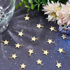 Beebeecraft 20Pcs Flat Star Charms 18K Gold Plated Brass Five-Pointed Star - Image 4