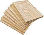 8PCS Rectangle Wood Boards Unfinished Wood Blocks by Anktily
