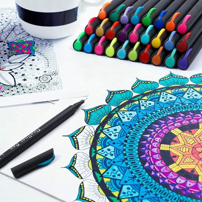 Tebik 45 Pack Planner Colored Pens, 40 Colors Pens - Image 5