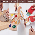 7 Pcs Stainless Steel Painting Palette Knife Set Palette Knife - Image 2