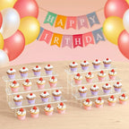 3 Tier Acrylic Display Risers, Large Perfume Organizer Stand | Clear Cupcake - Image 7
