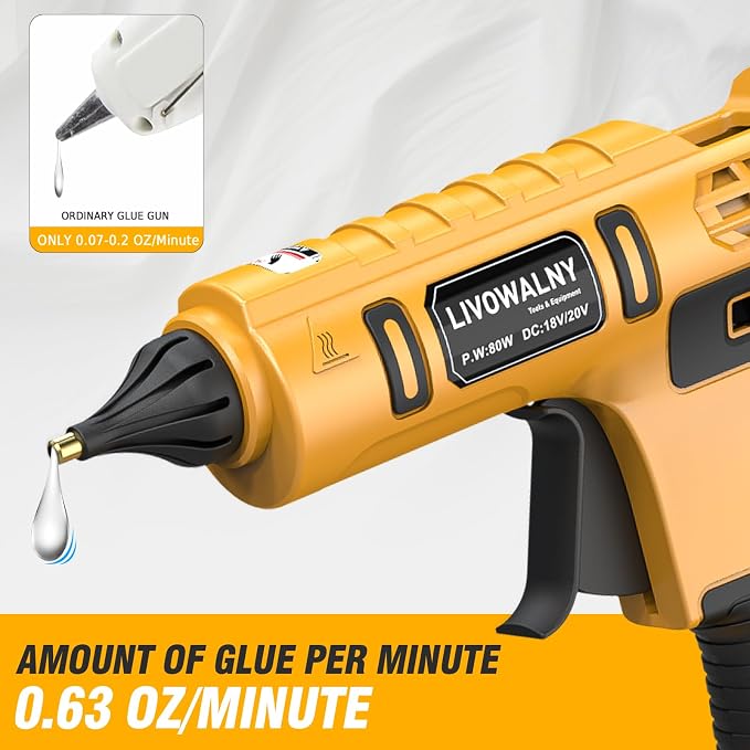 LIVOWALNY Cordless Hot Glue Gun Compatible - Image 5