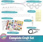 Glittery Garden Girls Jewelry Making Kit. Necklace & Bracelet Crafting Set | - Image 2