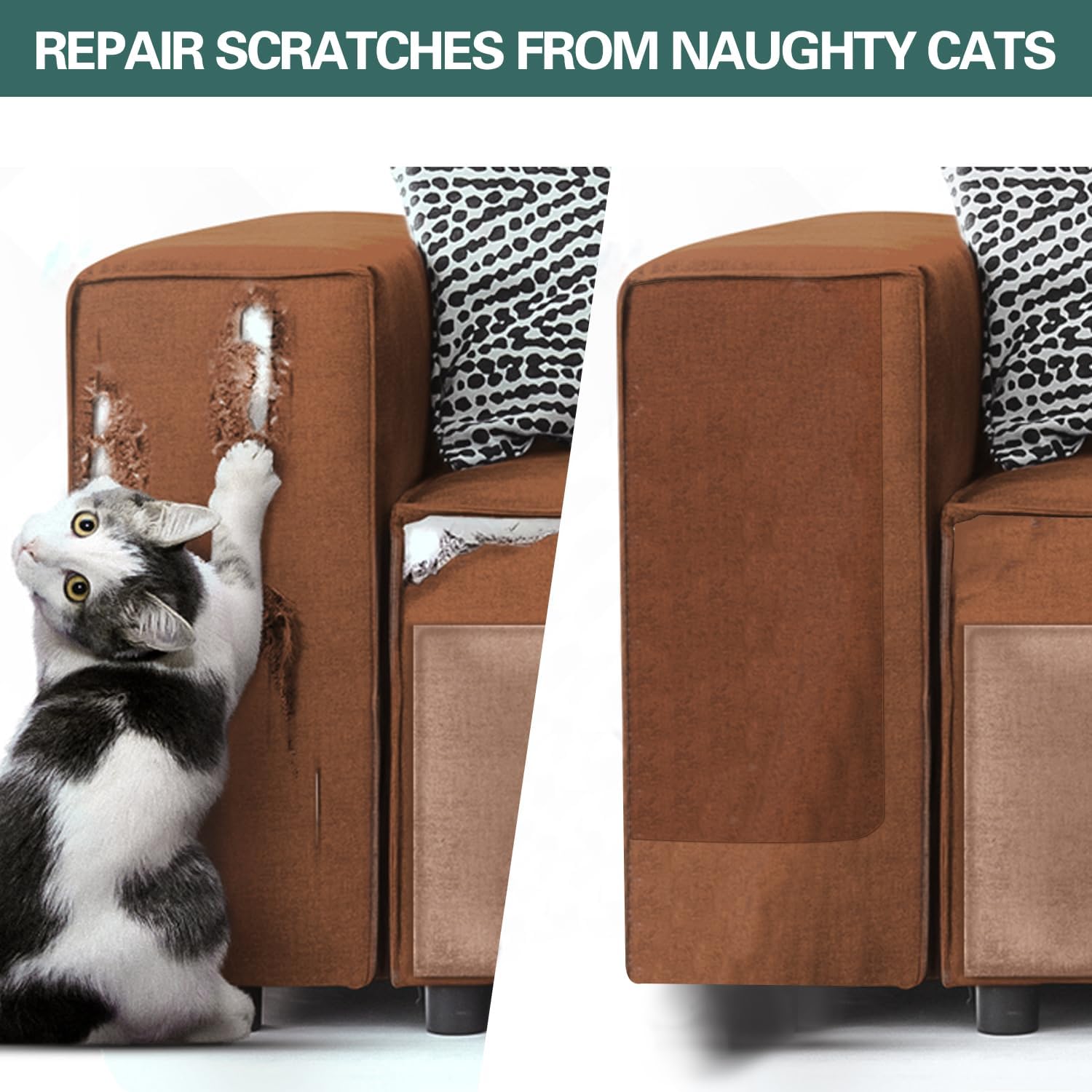 Azobur Couch Patch Repair Fabric,Microfiber Fabric, Self-Adhesive, for Sofa Repair and Upholstery, 2 Pieces, 9.5 x 11 inches (Olive Green)