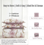 LEMIROE Floral Cotton Comforter King Size 3Pcs - Image 7