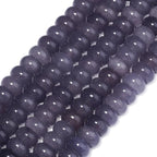 Songxi 5x8mm Natural Blue-Green Colored Jade Stone Rondelle Beads, Gemstone - Image 3