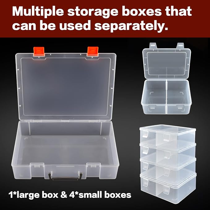 ALCYON 1600+ Baseball Card Storage Box, Sports Cards Holder Organizer Hard - Image 4