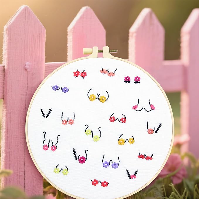Crafmanoe Flowers Embroidery Kits - Image 3