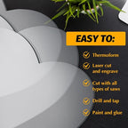 6 Pieces 2 mm Acrylic Sheet Transparent LED Film - Image 4