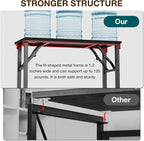 TEMI Small Computer Desk Folding Table - Image 7